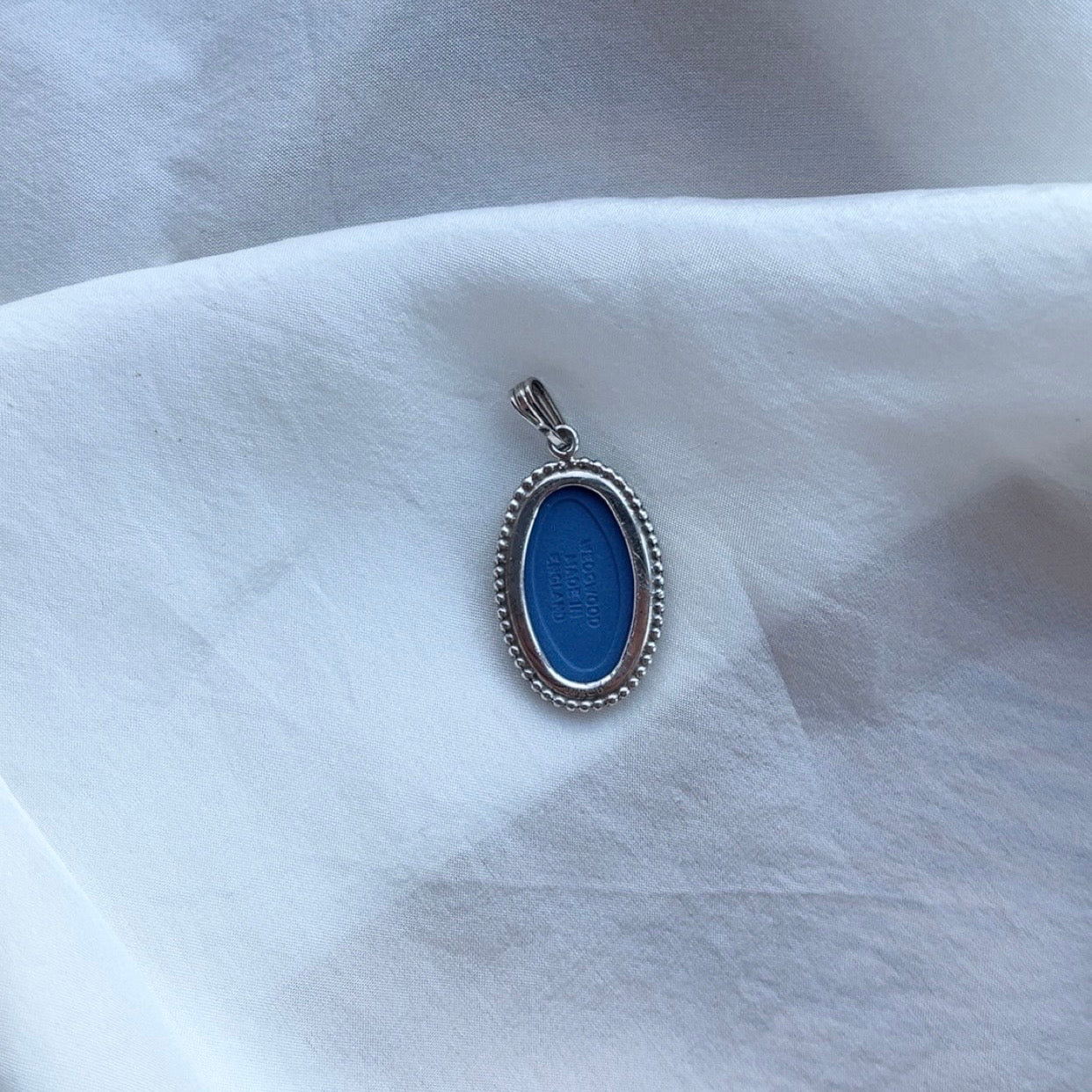 Sterling Silver Vintage Wedgwood Pendant