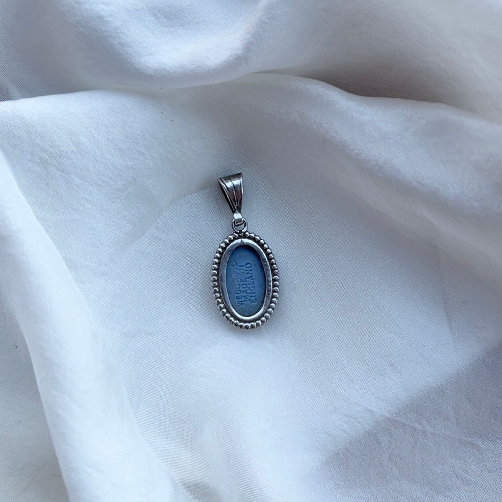 Sterling Silver Small Wedgwood Pendant
