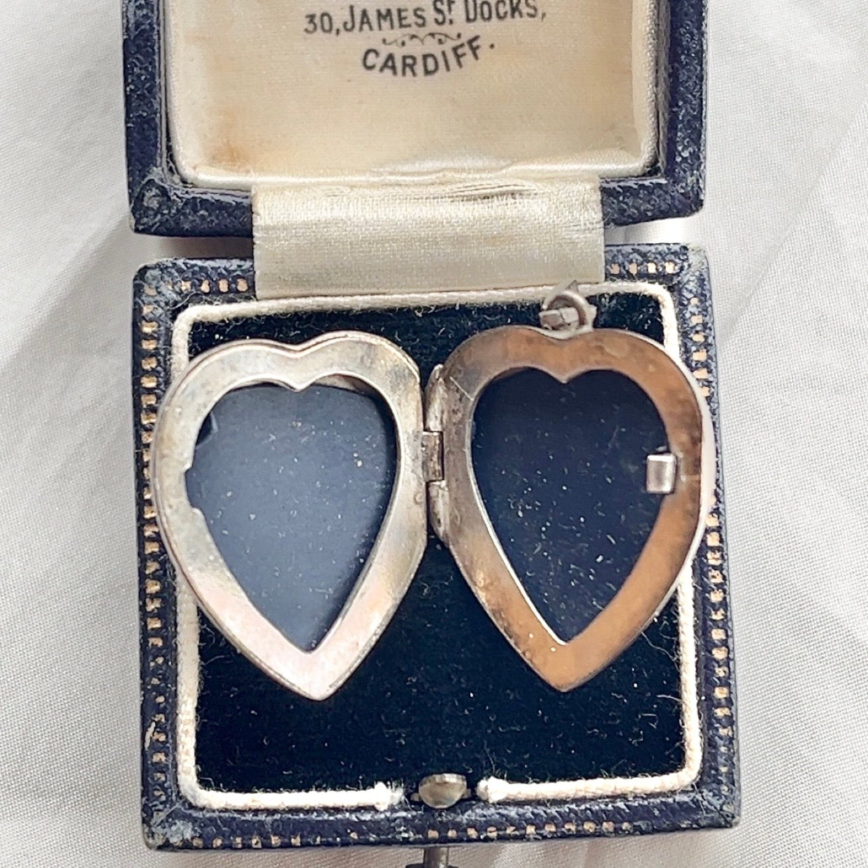 Sterling Silver Vintage Floral Etched Heart Locket