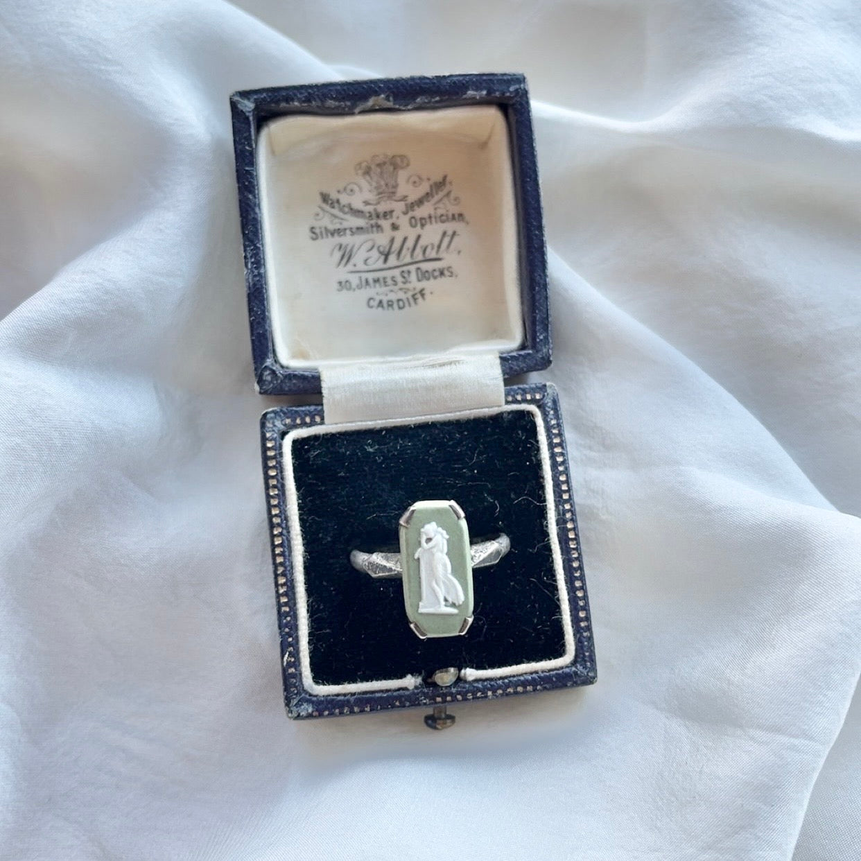 Sterling Silver Vintage Wedgwood Ring Size N