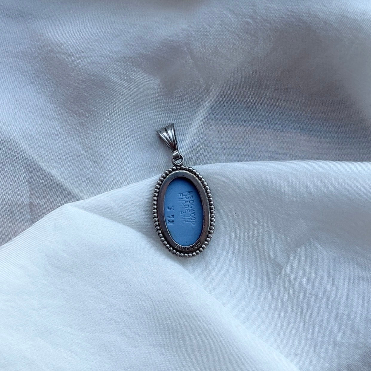 Sterling Silver Vintage Wedgwood Pendant