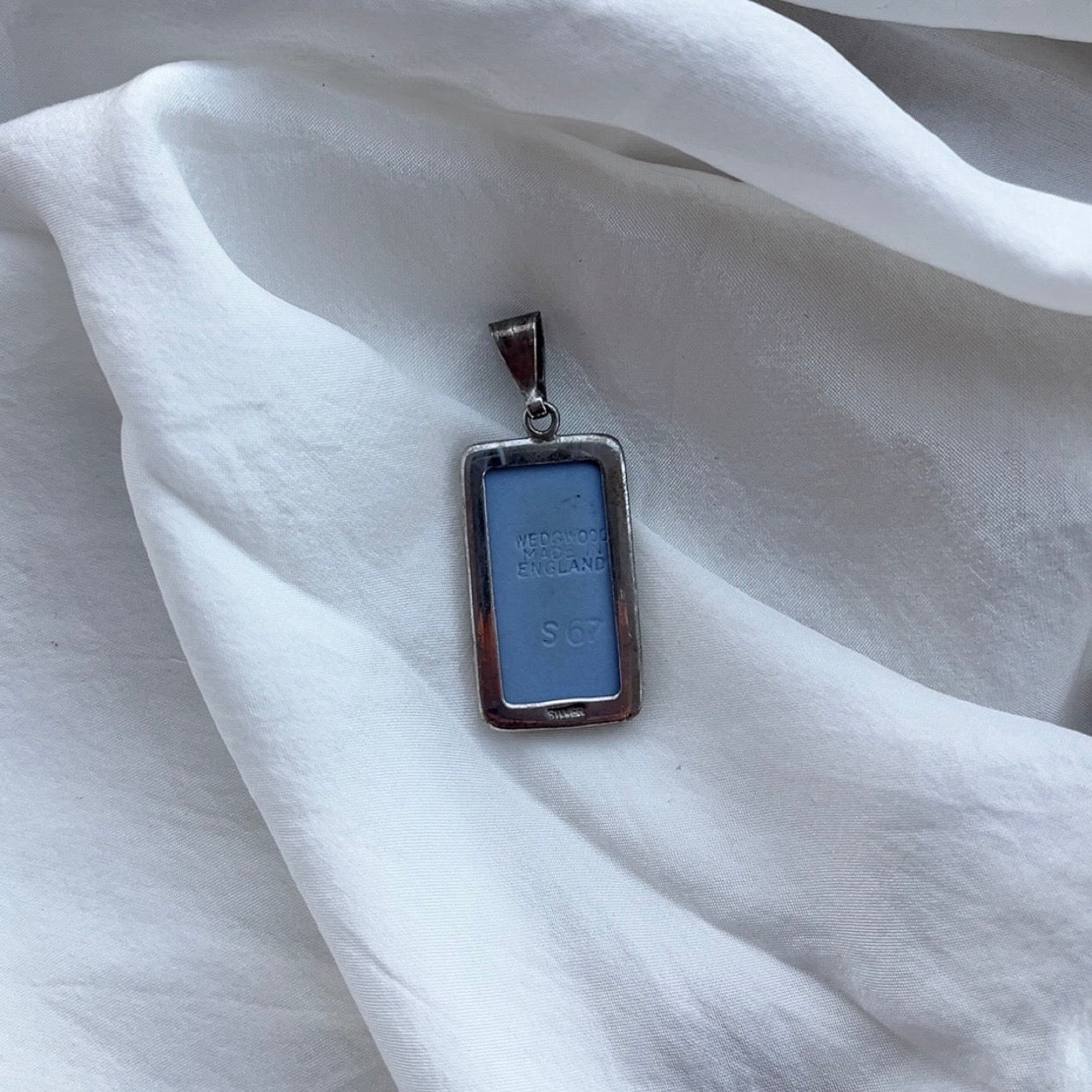 Sterling Silver Vintage Wedgwood Pendant